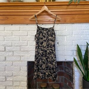 GAP Vintage Black & Gold Floral Party Dress
